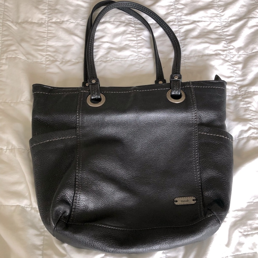 The Sak Black Leather Shoulder Bag